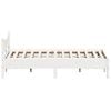 vidaXL Bed Frame without Mattress White 140x200 cm Solid Wood Pine