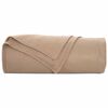 vidaXL Throw Blanket Camel 280 x 210 cm Fleece