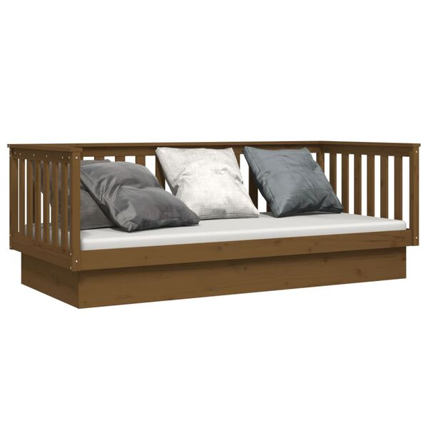 vidaXL Day Bed without Mattress Honey Brown 80x200 cm Solid Wood Pine