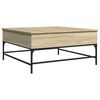 vidaXL Coffee Table Sonoma Oak 95x95x45 cm Engineered Wood and Metal