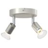 vidaXL Ceiling Spotlight with Spotlights Nickel 12 x 8 cm Steel