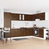 vidaXL Sink Base Cabinet with Door Porto 2 pcs Brown 80 x 46 x 84.5 cm