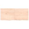 vidaXL Bathroom Countertop 140x60x(2-6) cm Untreated Solid Wood