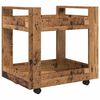 vidaXL Desk Trolley Old Wood 60 x 45 x 60 cm Engineered Wood