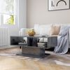 vidaXL Coffee Table High Gloss Grey 103.5x50x44.5 cm Engineered Wood