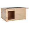 vidaXL Dog House 150x150x82.6 cm Solid Pine Wood 14 mm