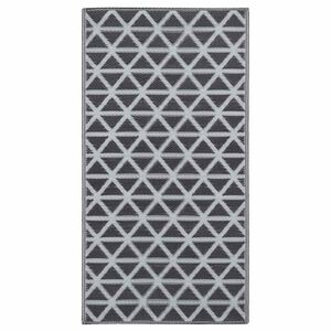 vidaXL Outdoor Carpet ARAKIL Black 190x290 cm PP