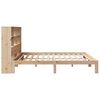 vidaXL Bookcase Bed without Mattress 180x200 cm Super King Solid Wood Pine