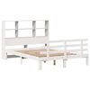 vidaXL Bookcase Bed without Mattress White 140x200cm Solid Wood Pine