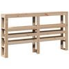 vidaXL Headboard with Shelves 150 cm Solid Wood Pine
