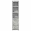 vidaXL Highboard Concrete Grey 37.5x35x180 cm Engineered Wood