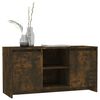 vidaXL TV Cabinet Smoked Oak 102x37.5x52.5 cm Engineered Wood