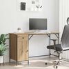 vidaXL Computer Desk Artisan Oak 131 x 48 x 75 cm Engineered Wood