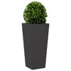 vidaXL Garden Planter Black 35x35x75 cm Steel