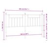 vidaXL Metal Headboard Black 160 cm