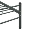 vidaXL Bed Frame without Mattress Grey Metal 100x200 cm