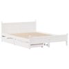 vidaXL Bed Frame without Mattress White 120x190 cm Small Double Solid Wood Pine