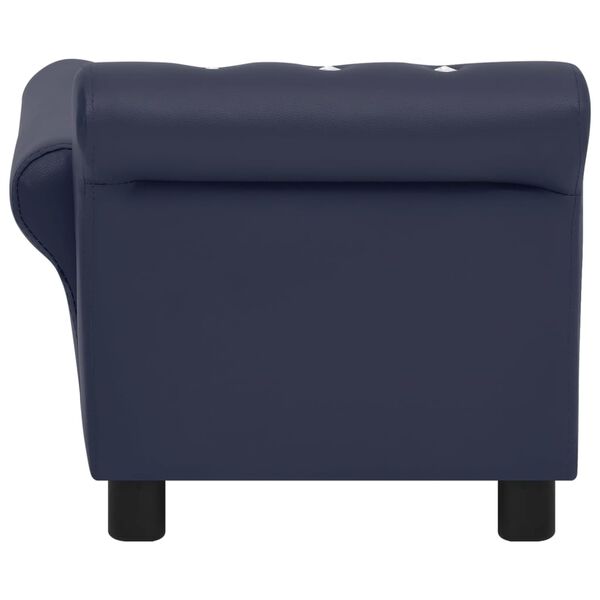vidaXL Dog Sofa Blue 83x45x42 cm Faux Leather