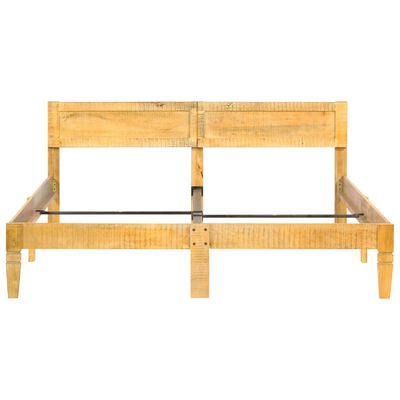 vidaXL Bed Frame Solid Mango Wood 140 cm