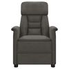 vidaXL Recliner Chair Dark Grey Microfiber Fabric