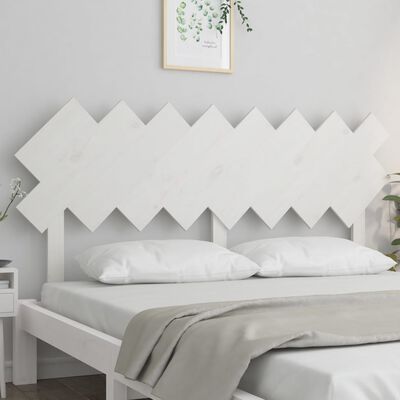 vidaXL Bed Headboard White 159.5x3x80.5 cm Solid Wood Pine