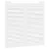 vidaXL Swing Doors 2 pcs White Solid Pine Wood