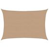 vidaXL Sunshade Sail 160 g/m&sup2; Taupe 5x7 m HDPE