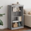 vidaXL Sideboard with LED Lights Grey Sonoma 60.5x37x100 cm