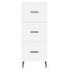 vidaXL Highboard White 34.5x34x180 cm Engineered Wood