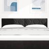 vidaXL LED Headboard with LED Strip Lights Manual Black 144 cm Velvet