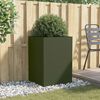 vidaXL Planter Olive Green 52x48x75 cm Steel