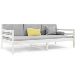 vidaXL Day Bed without Mattress White 80x200cm Solid Wood Pine