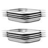 vidaXL Gastronorm Containers 8 pcs GN 1/2 40 mm Stainless Steel