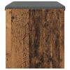 vidaXL Hall Bench with Cushion Old Wood 63 x 38 x 40 cm