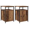 vidaXL Bedside Cabinet 2 pcs Old wood Engineered Wood
