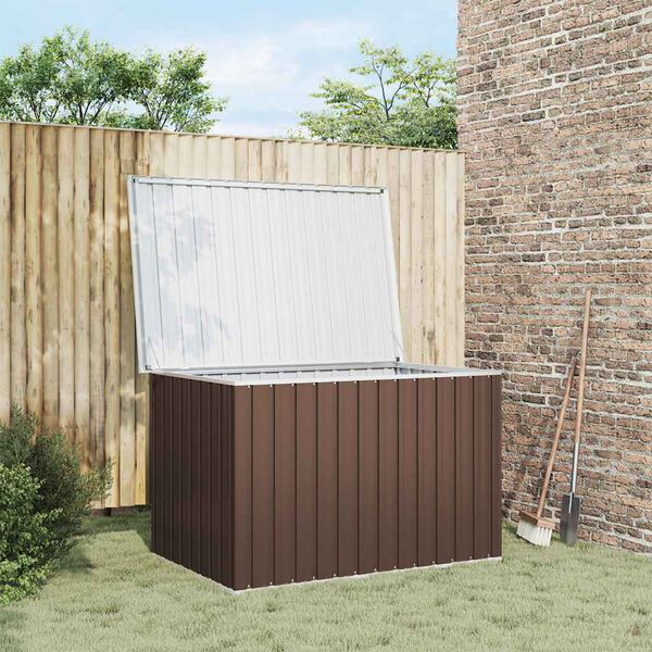 vidaXL Garden Storage Box Brown 149x99x93 cm