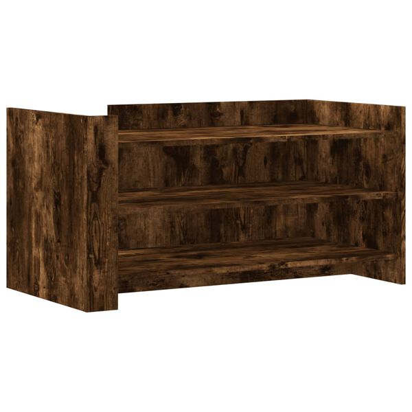 vidaXL Coffee Table Smoked Oak 100x50x50 cm Engineered Wood
