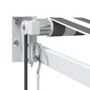 vidaXL Retractable Awning Anthracite and White 4x3 m Fabric&Aluminium