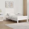 vidaXL Wall Headboard White 95.5x3x60 cm Solid Wood Pine