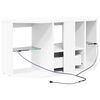 vidaXL Corner LED TV Cabinet White 100 x 40 x 50 cm Engineered Wood