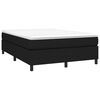vidaXL Box Spring Bed Frame Black Double Fabric (UK/IE/FI/NO only)