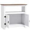 vidaXL TV Cabinet Mexican Pine Corona Range White 80x43x78 cm