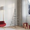 vidaXL Christmas Cone Tree with Stand Black 150 cm Steel