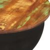 vidaXL Coffee Table Solid Reclaimed Wood Black Bowl Shape