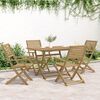 vidaXL 5 Piece Garden Dining Set Solid Wood Acacia