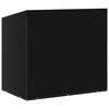 vidaXL Swing Bench Cover | Black | Polyethylene, Aluminium