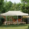 vidaXL Gazebos 14 pcs Cream with Blue Frame Oxford Fabric