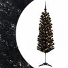 vidaXL Artificial Slim Christmas Tree with Bauble 120 cm 150 LEDs