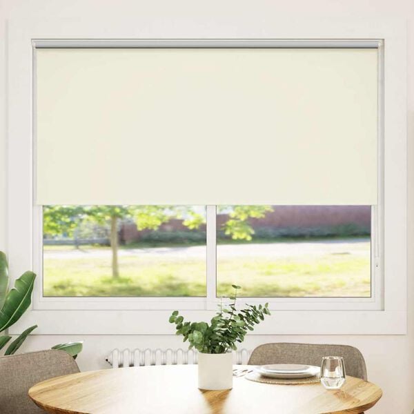 vidaXL Roller blind blackout 164.4x175 cm Fabric Width 160 cm off white