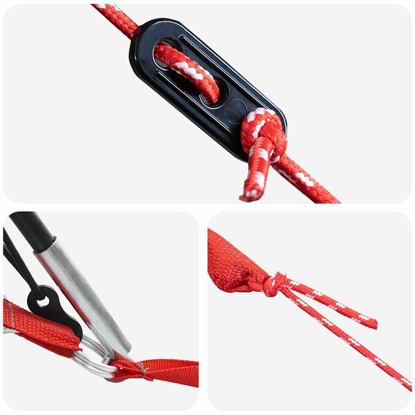 vidaXL Family Tent with Roof Grey and Orange 460 x 430 x 214 cm